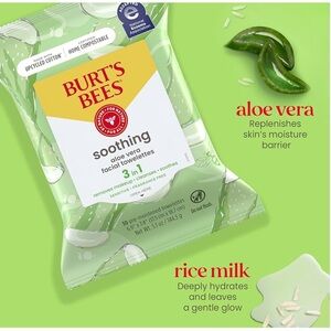 Burt's Bees Soothing Makeup Remover 30 Towelettes Fragrance Free